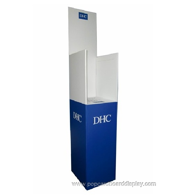 DHC cardboard cosmetic advertising magazine display 